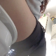 A hidden camera record a girl (with face censored out) changing her clothes and using the toilet. Pissing is audible, but she appears to have taken a shit as well. Pooping is not audible due to the music playing in the bathroom. Over 7 minutes.